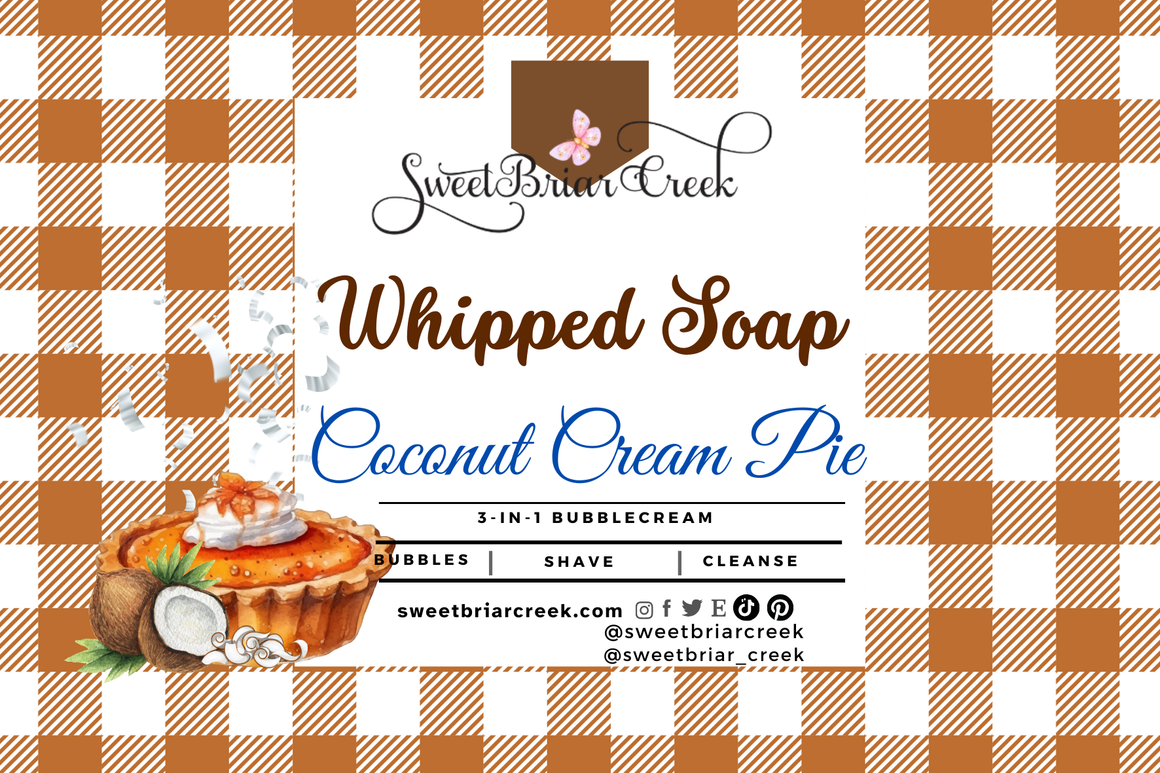 Coconut Cream Pie Whipped Soap & Shaving Cream