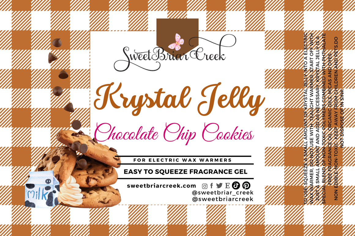 Chocolate Chip Cookies Krystal Jelly Squeeze for wax warmers