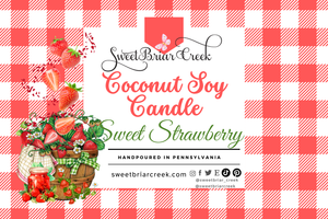 Sweet Strawberry Coconut Soy Candle