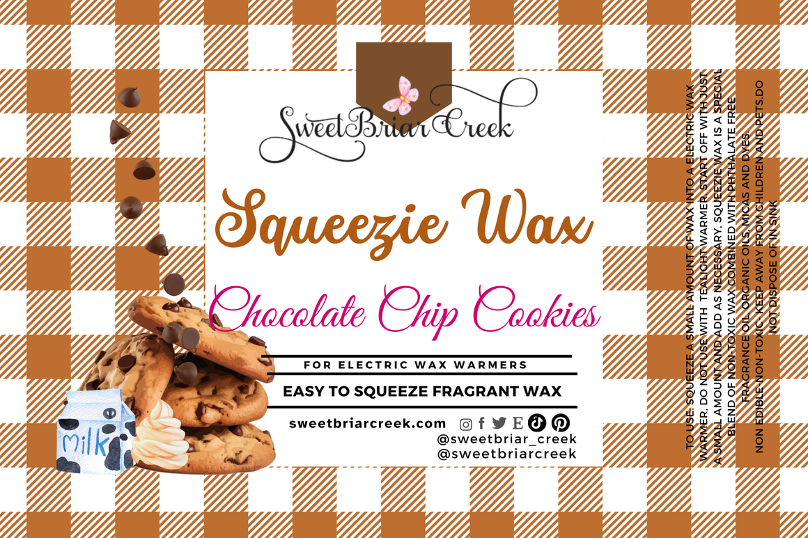 Chocolate Chip Cookies Squeezie Wax + Scoopable melts for Waxwarmer
