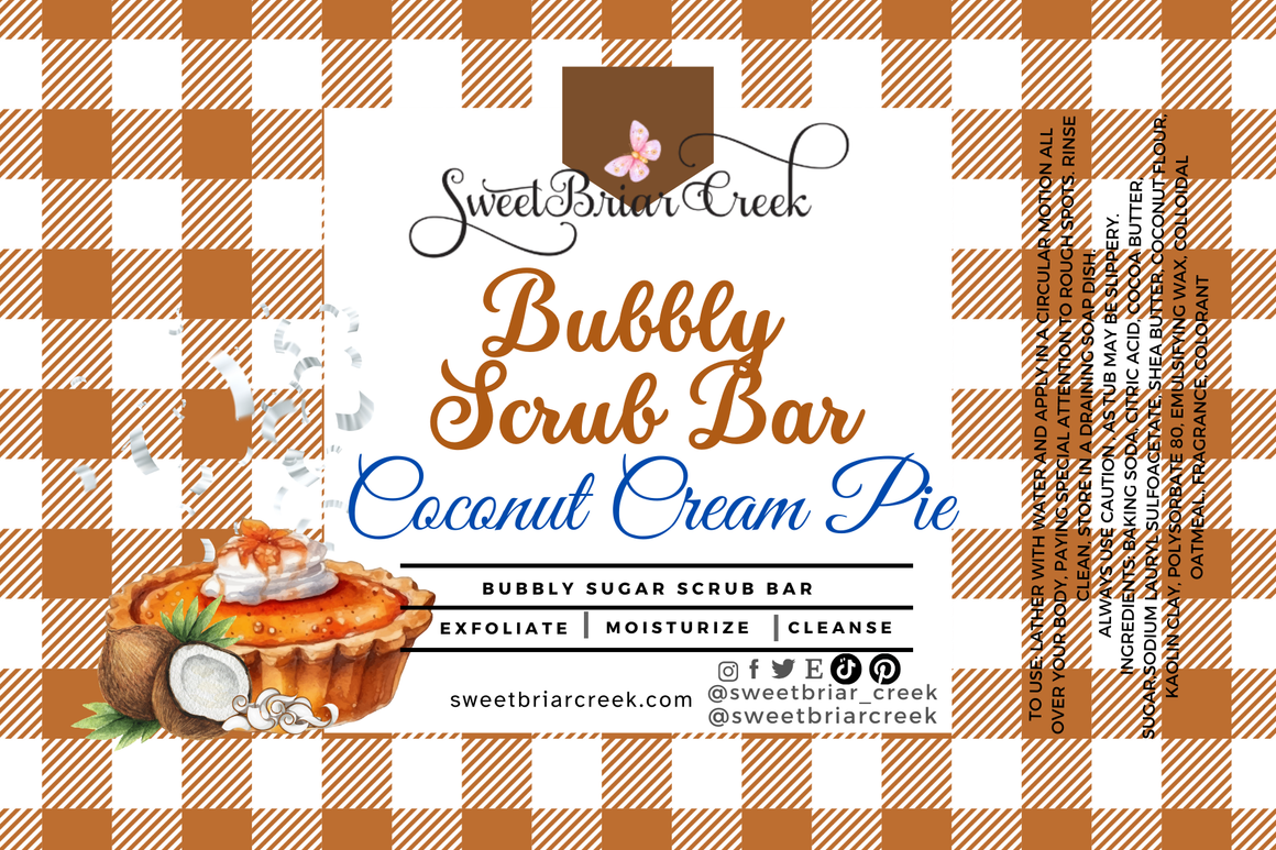 Coconut Cream Bubbly Scrub Body Bars