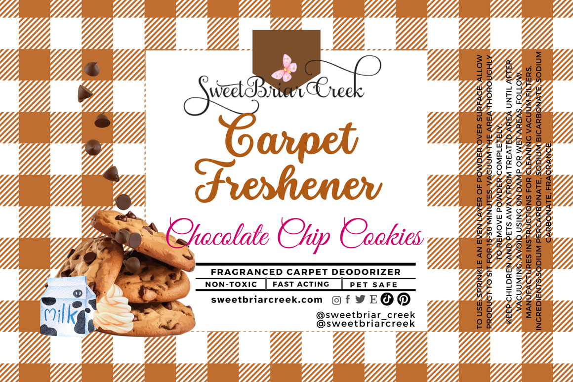 Chocolate Chip Cookies Carpet Freshener Powder