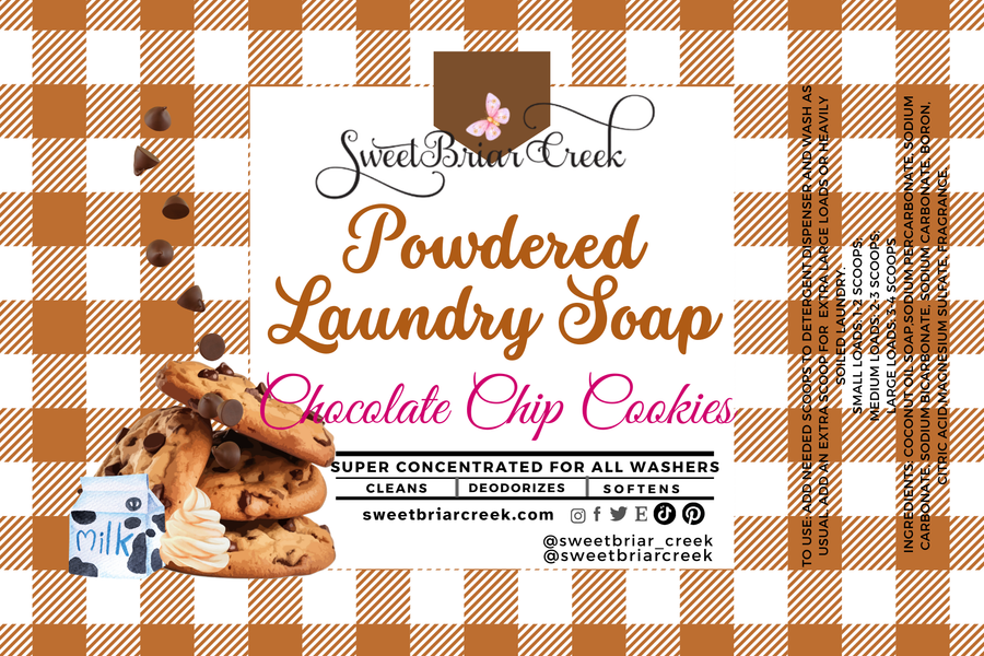 Chocolate Chip Cookie Powdered Laundry Soap