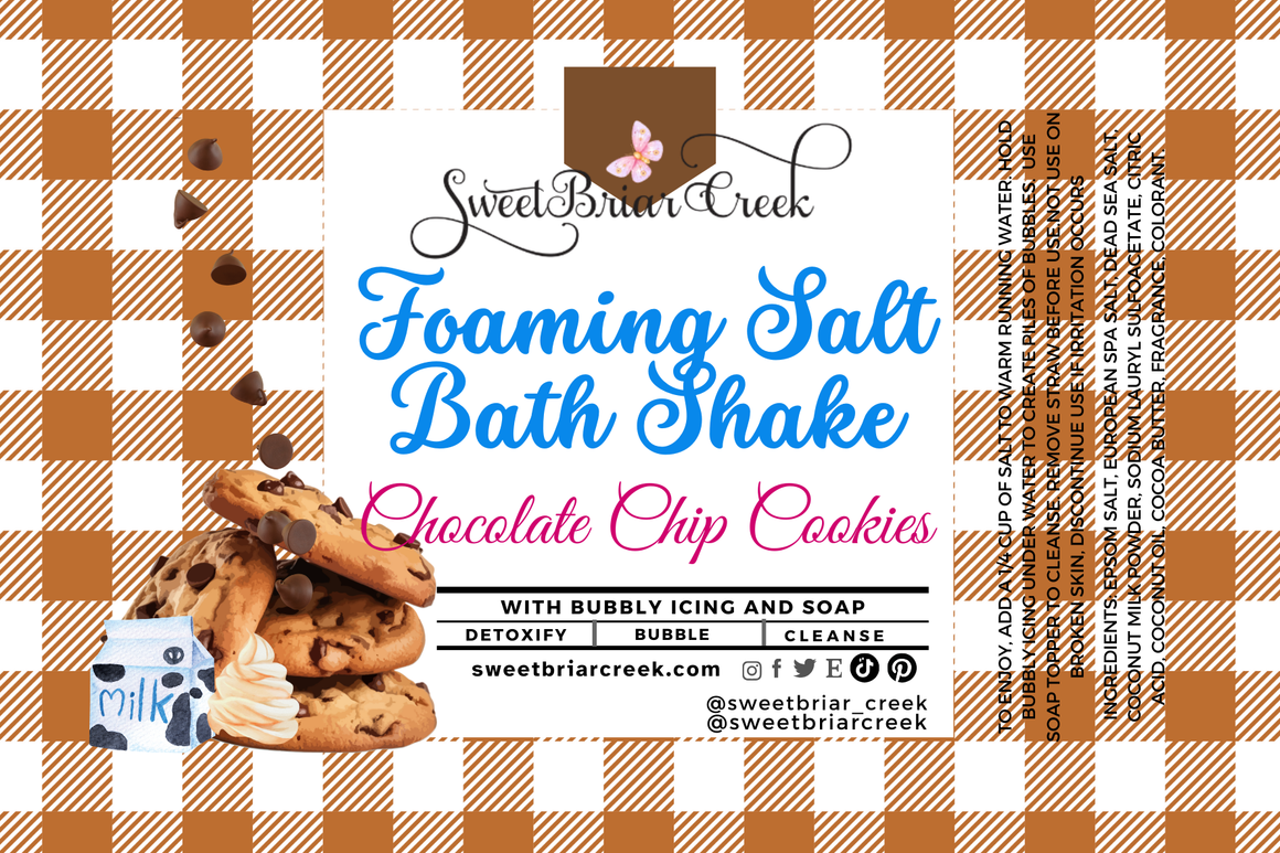 Chocolate Chip Cookies Foaming Salt Bath Shake