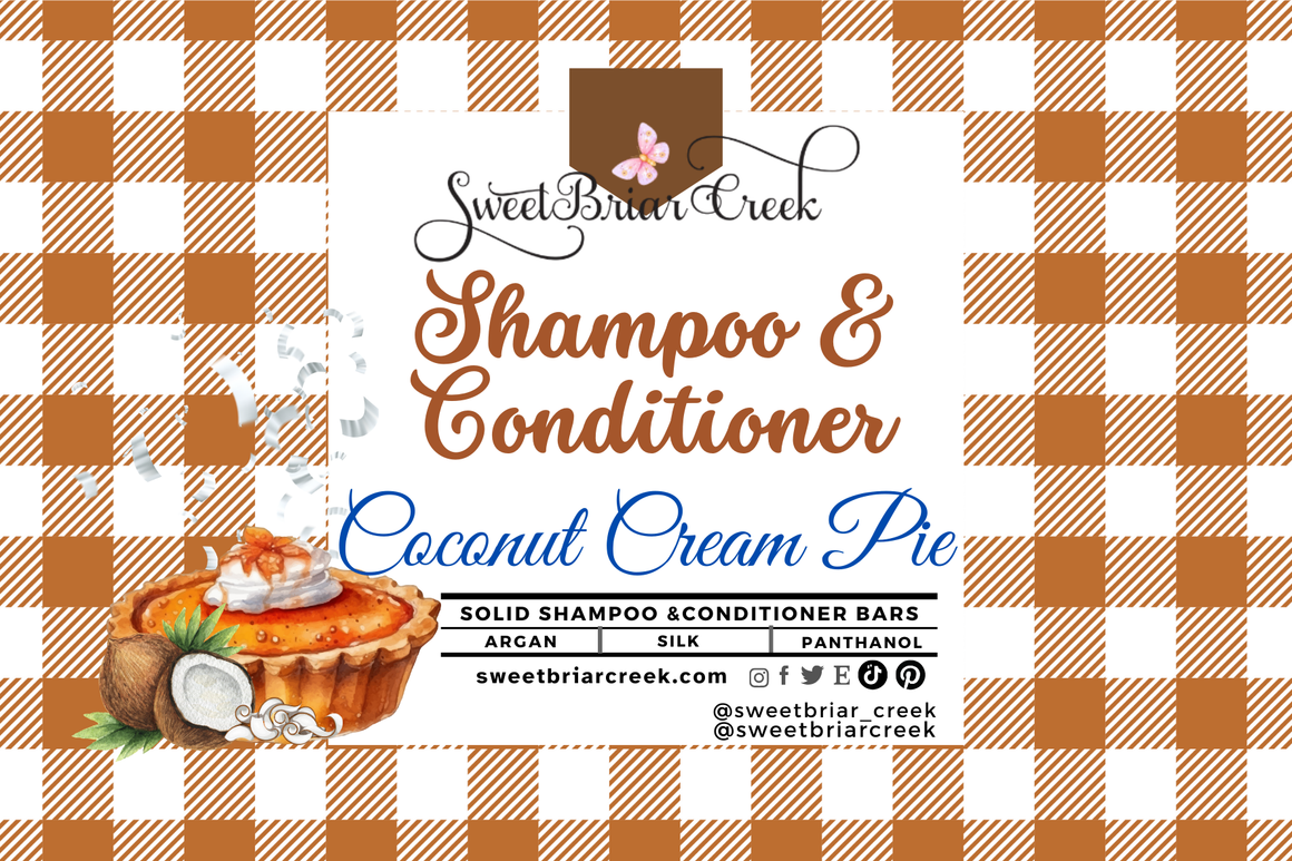 Coconut Cream Pie Shampoo & Conditioner Bars