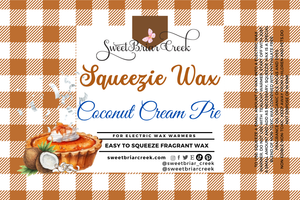 Coconut Cream Pie Squeezie Wax + Scoopable melts for Waxwarmer
