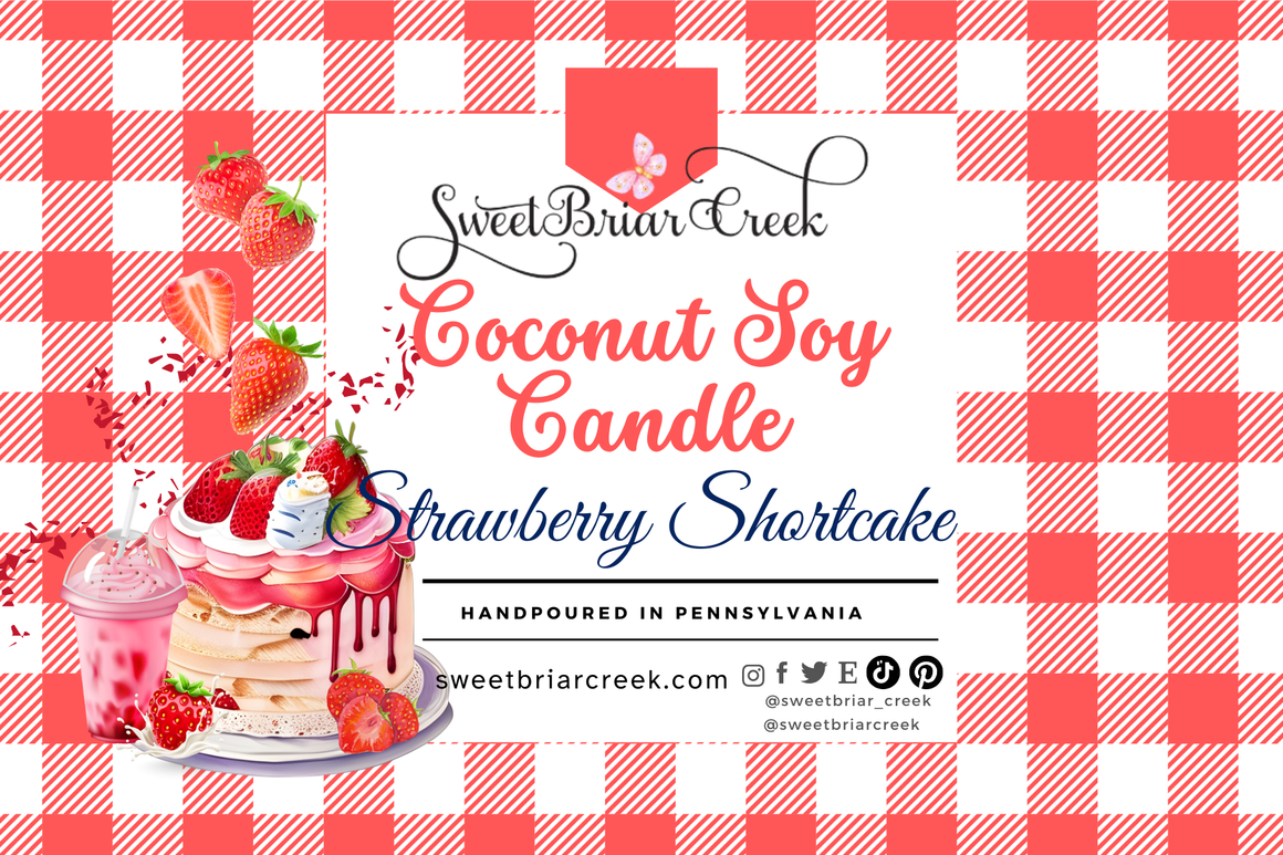 Strawberry Shortcake Coconut Soy Candle