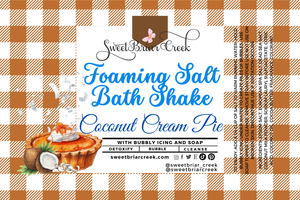Coconut Cream Pie Foaming Salt Bath Shake