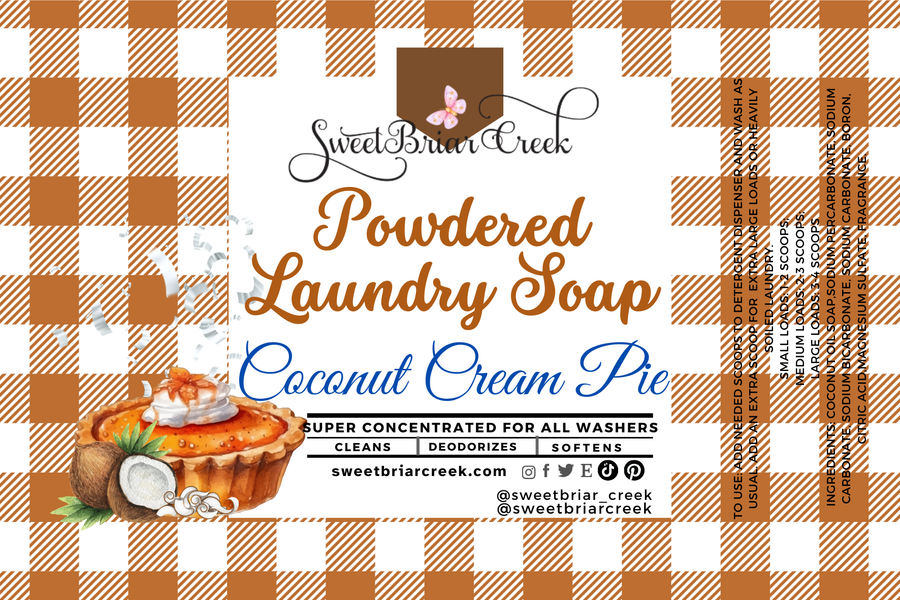 Coconut Cream Pie Powdered Laundry Soap