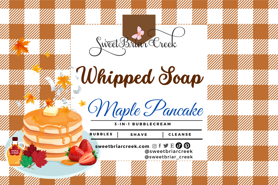 Maple Pancake Whipped Soap & Shaving Cream