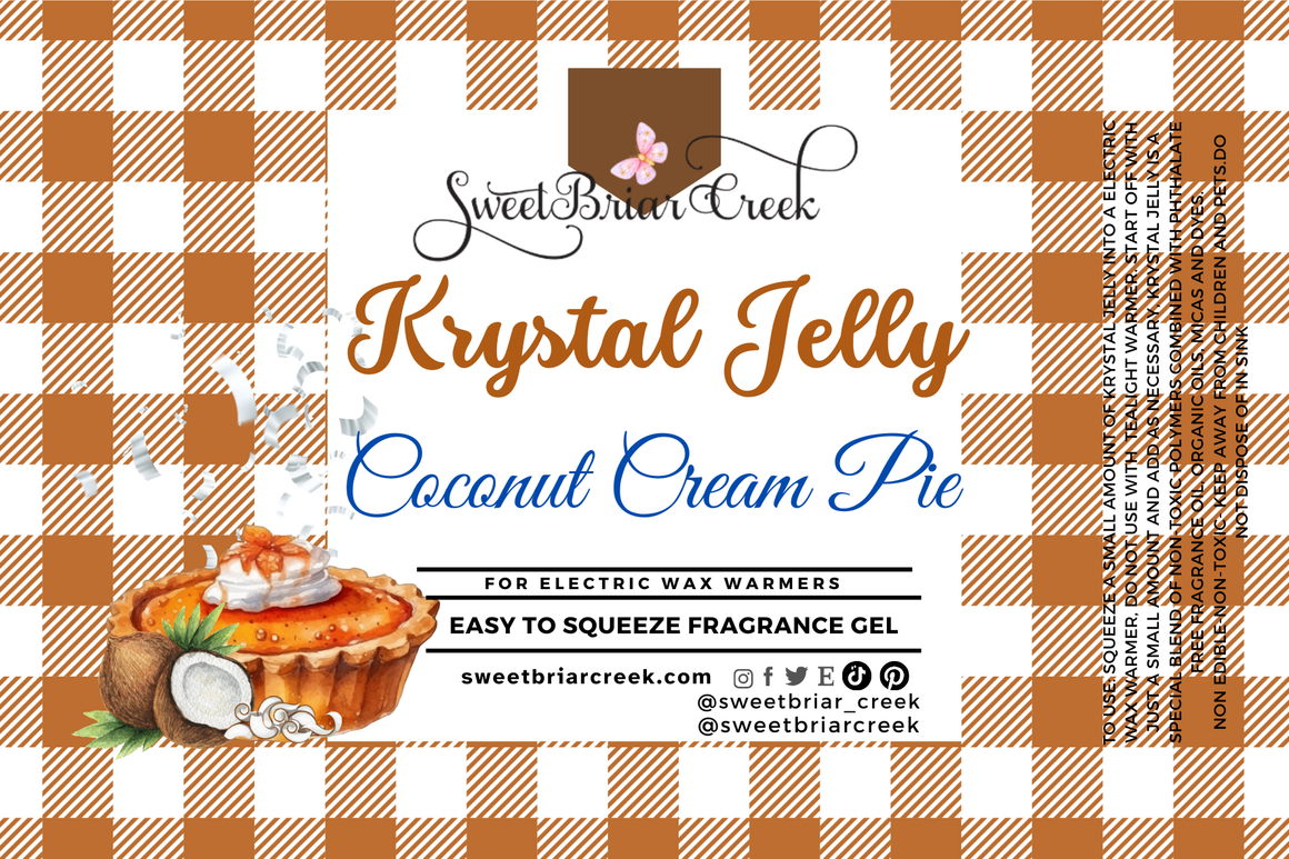 Coconut Cream Pie Krystal Jelly Squeeze for wax warmers