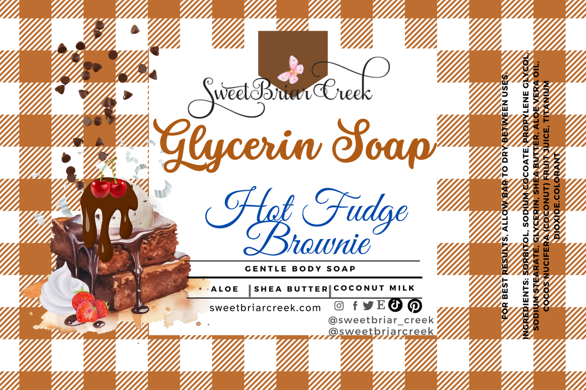 Hot Fudge Brownies Glycerin Soap Bar