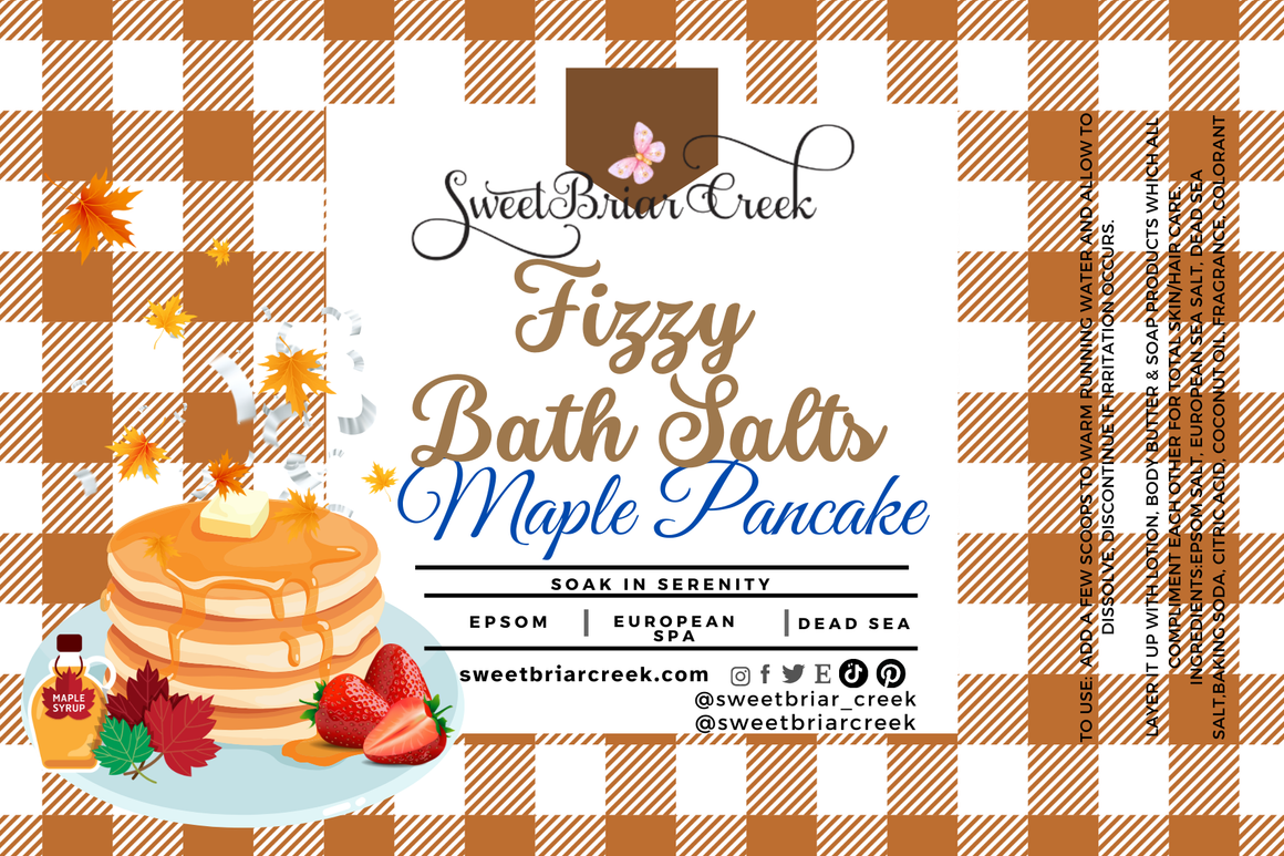 Maple Pancakes  Fizzy Bath Salt Soak