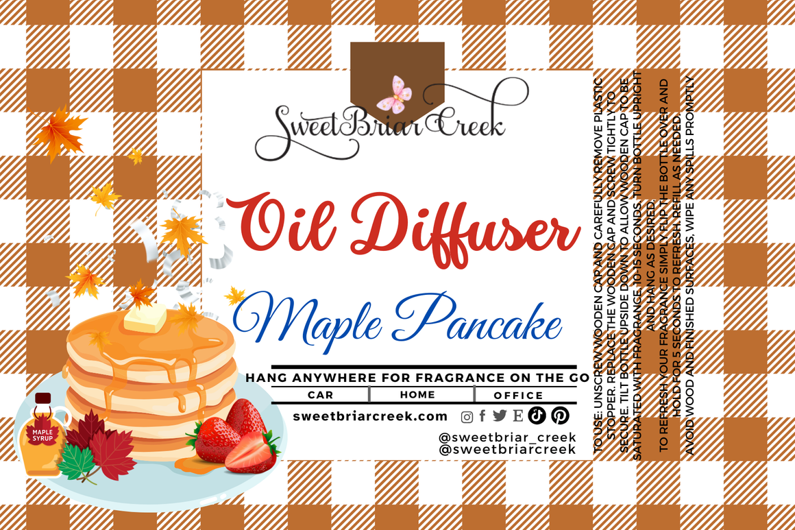 Maple Pancakes Hanging Car Diffuser & Refills