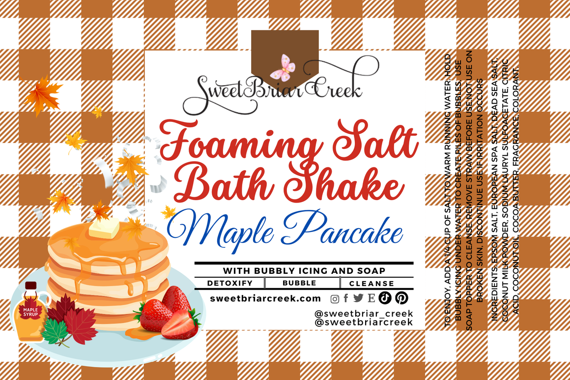 Maple Pancake Foaming Salt Bath Shake