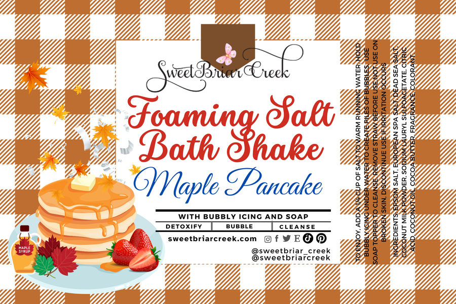 Maple Pancake Foaming Salt Bath Shake
