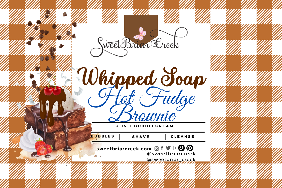 Hot Fudge Brownies Whipped Soap & Shaving Cream