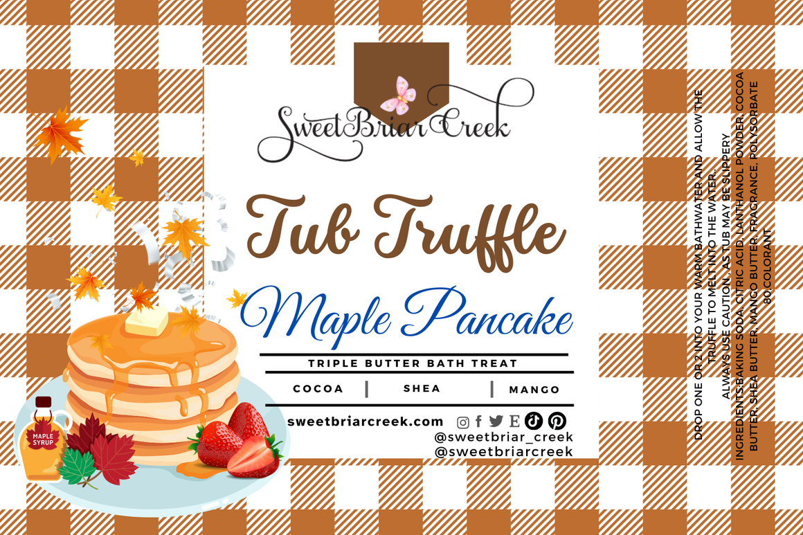 Maple Pancakes Bath Butter Tub Truffles