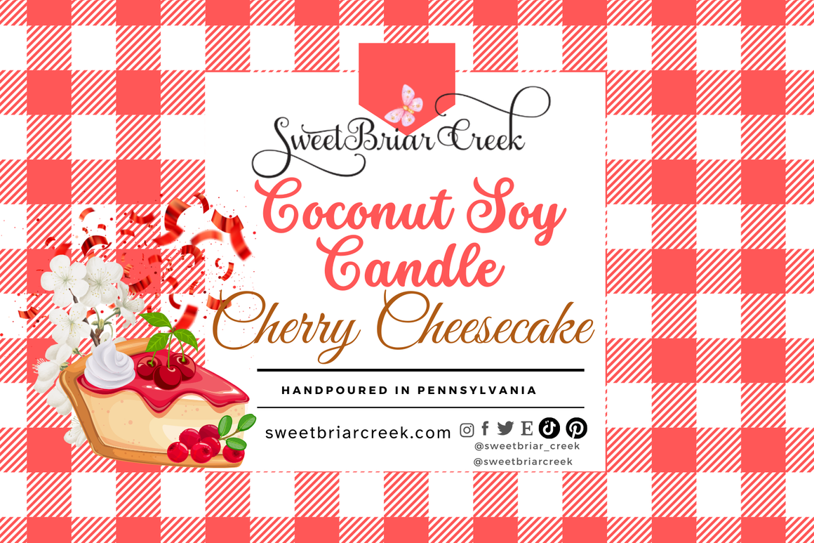 Cherry Cheesecake Coconut Soy Candle