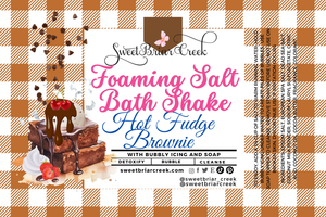 Hot Fudge Brownies Foaming Salt Bath Shake