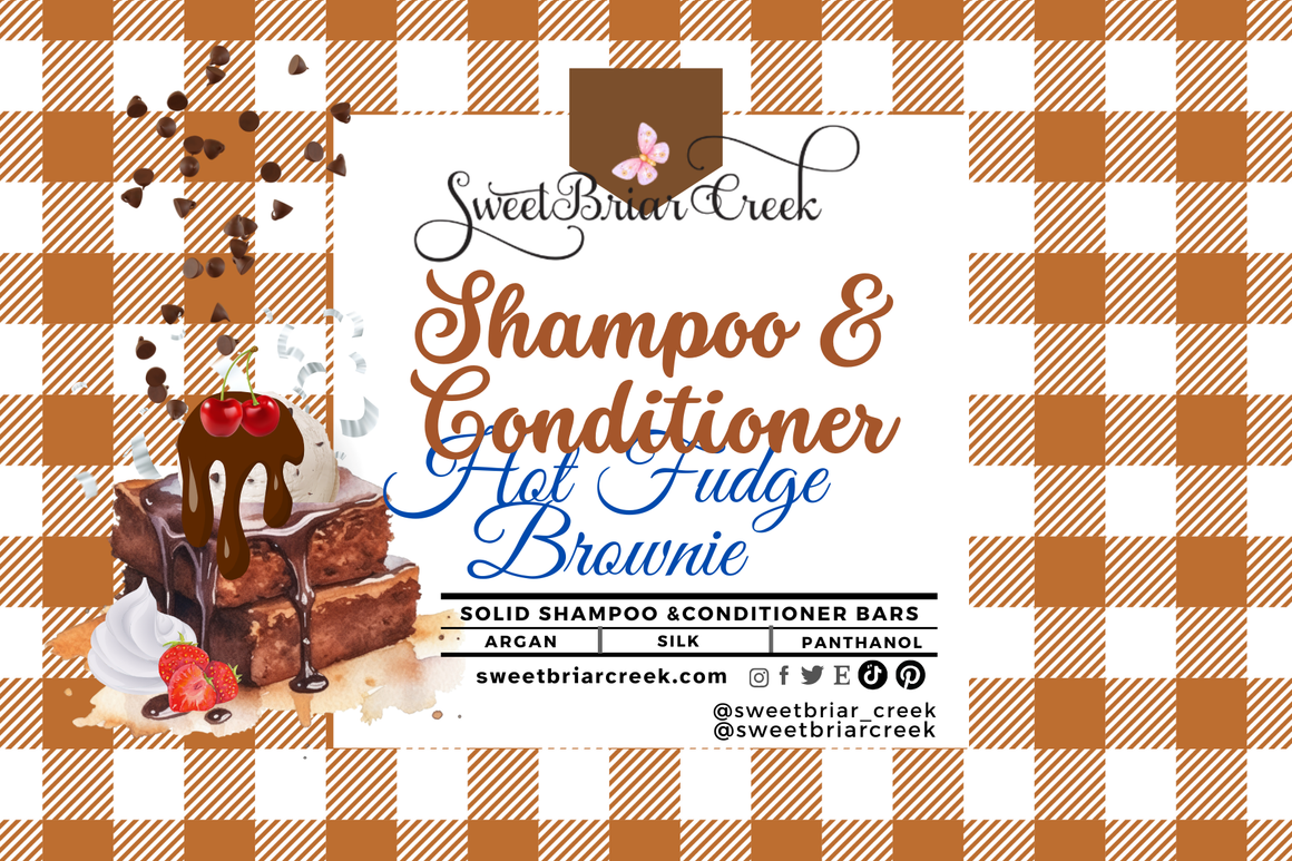 Hot Fudge Brownie Shampoo & Conditioner Bars