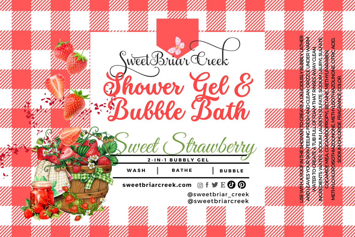 Sweet Strawberry Body Wash + Bubble Bath