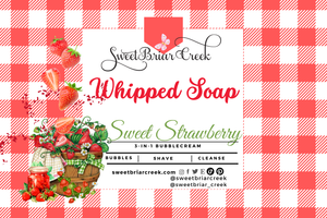 Sweet Strawberry Whipped Soap & Shaving Cream