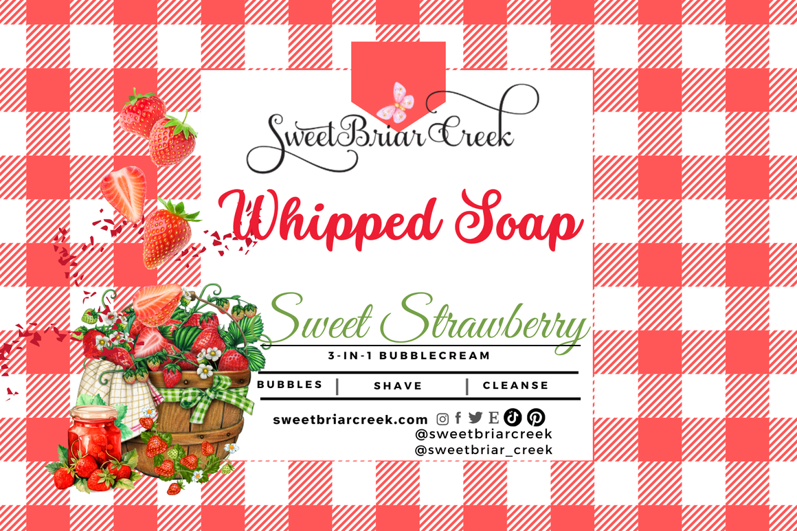 Sweet Strawberry Whipped Soap & Shaving Cream