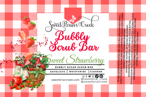 Sweet Strawberry Bubbly Scrub Body Bars