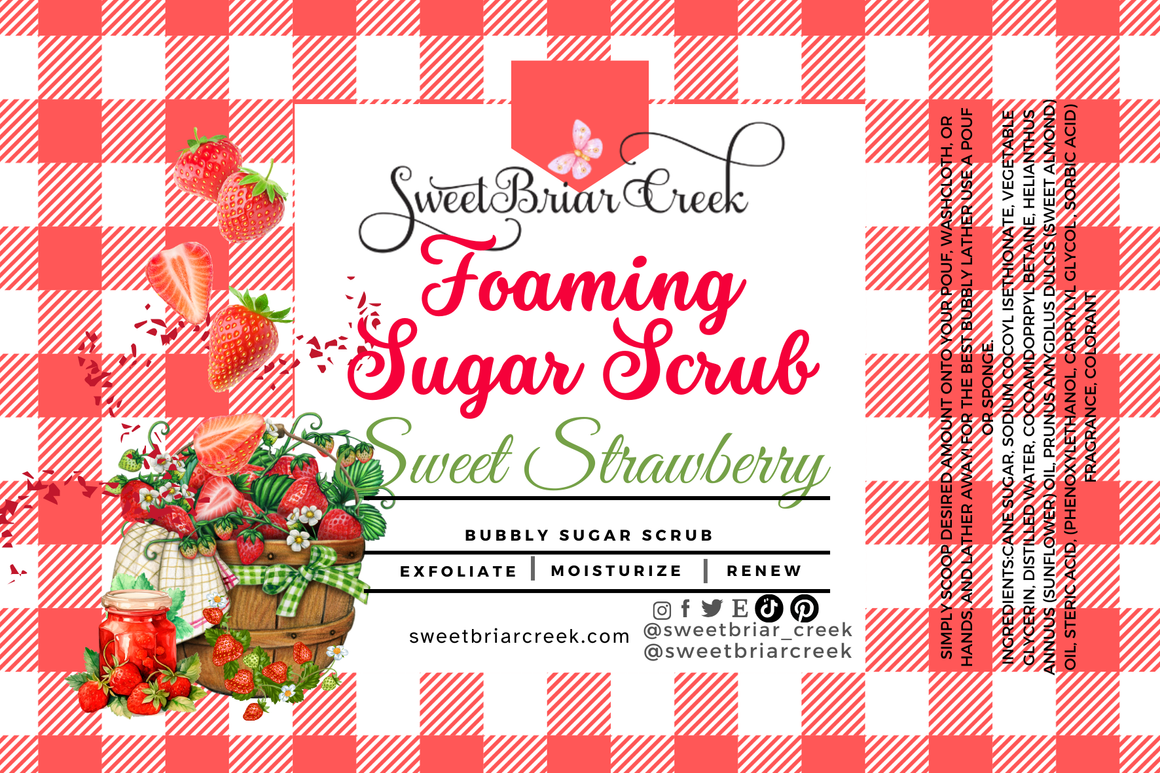 Sweet Strawberry Whipped Sugar Scrub