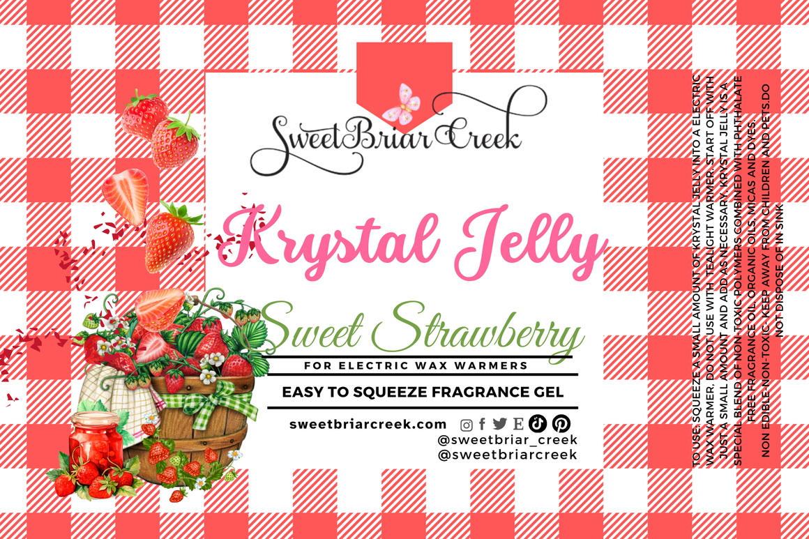 Sweet Strawberry Krystal Jelly Squeeze for wax warmers.