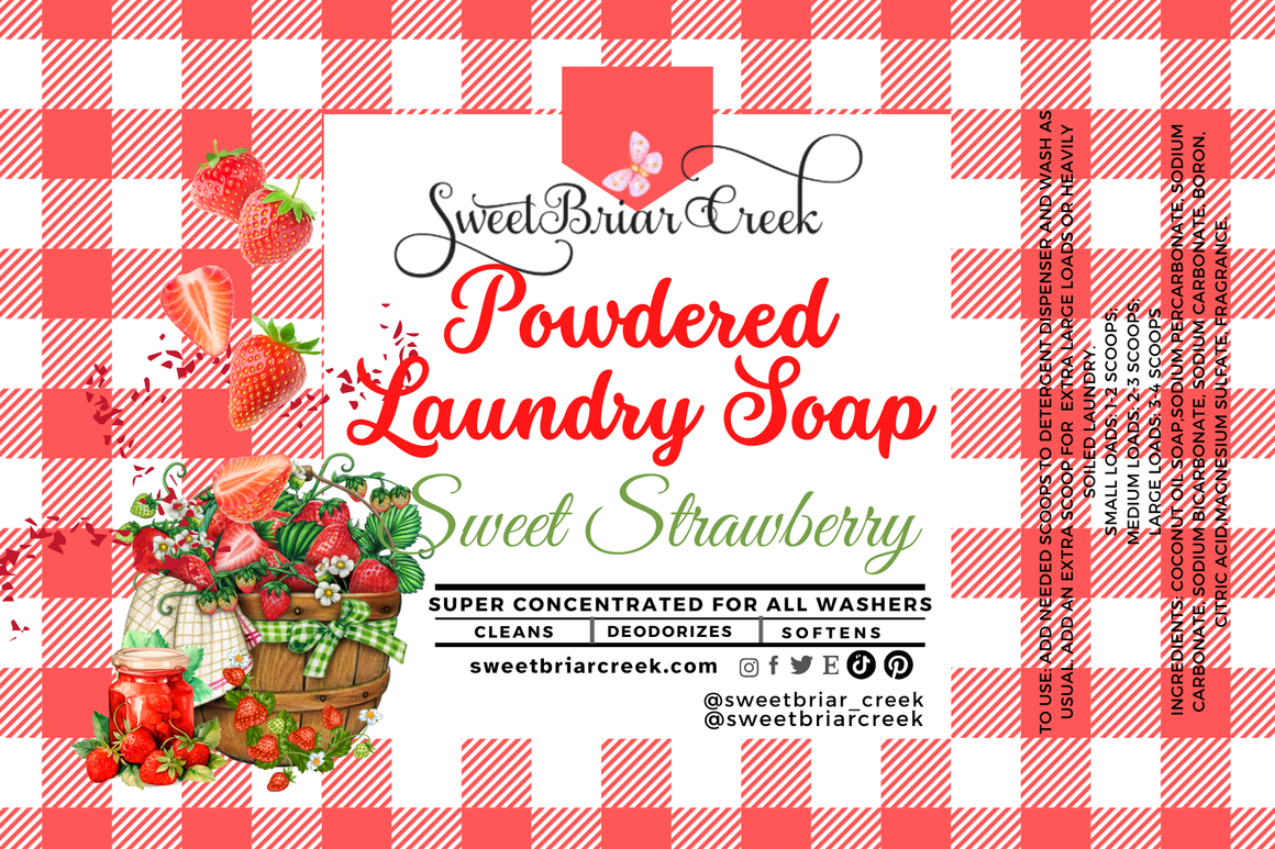 Sweet Strawberry Powdered Laundry Soap