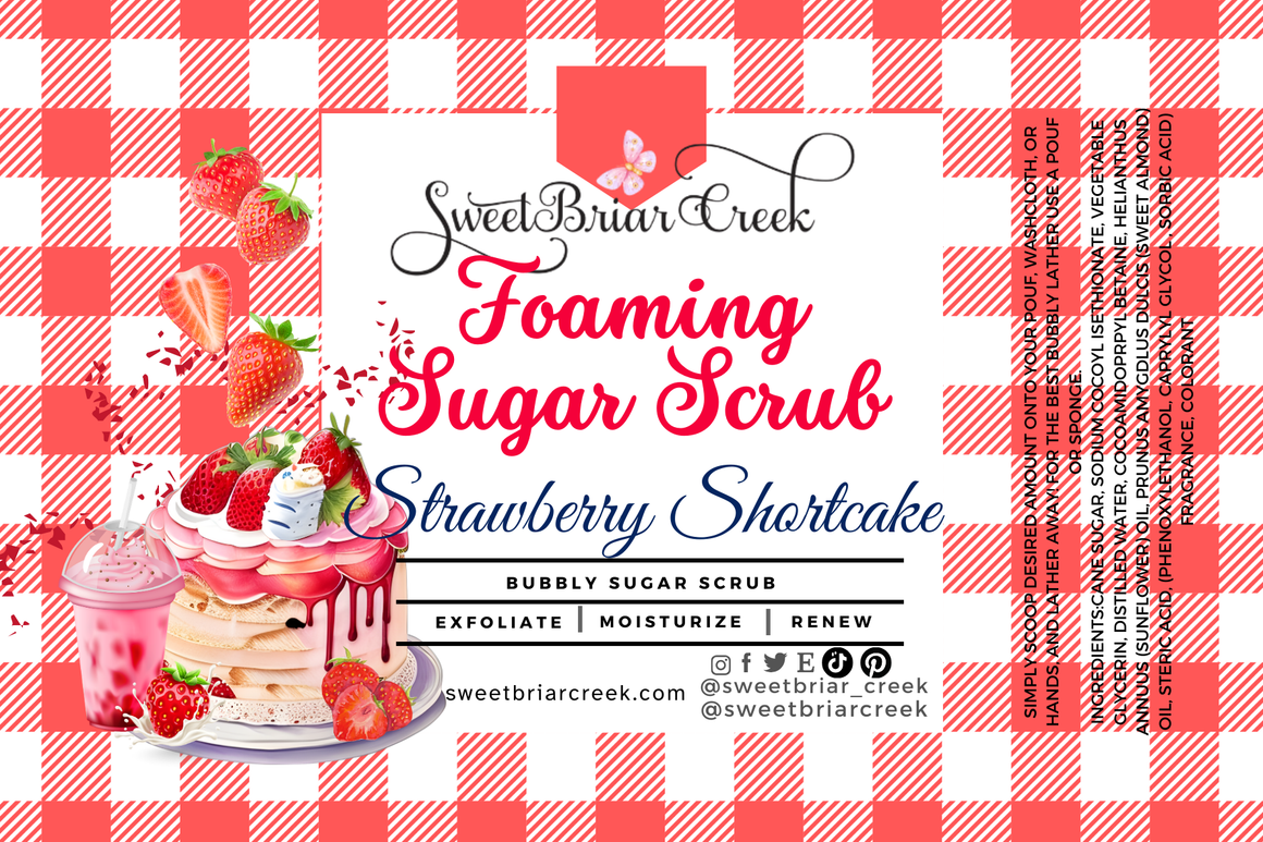 Strawberry Shortcake Whipped Sugar Scrub