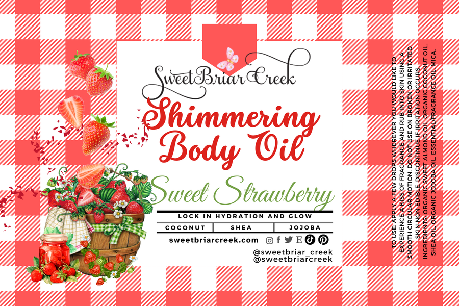 Sweet Strawberry Shimmering Body Oil