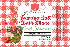Sweet Strawberry Foaming Salt Bath Shake