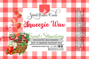 Sweet Strawberry Squeezie Wax + Scoopable melts for Waxwarmer