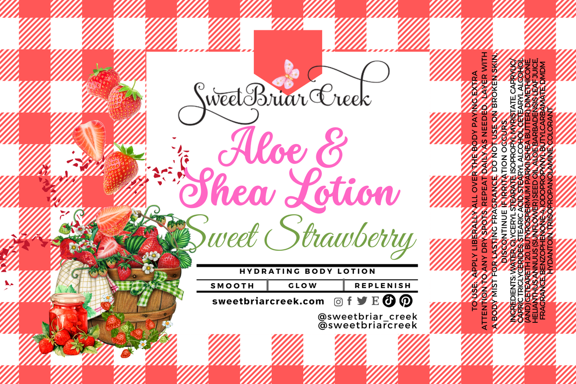 Sweet Strawberry Shea & Aloe Body Lotion