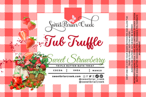 Sweet Strawberry Bath Butter Tub Truffles