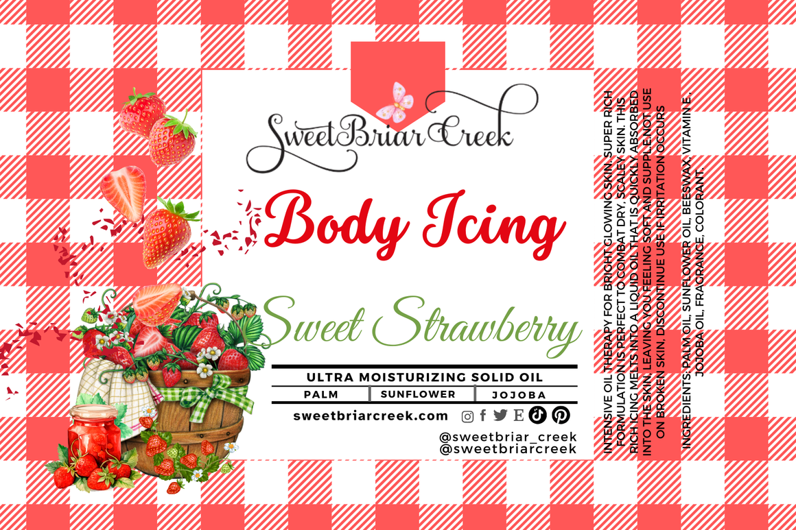 Sweet Strawberry Body Icing