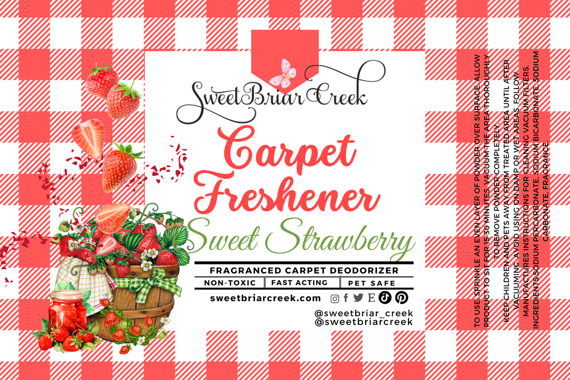 Sweet Strawberry Carpet Freshener Powder