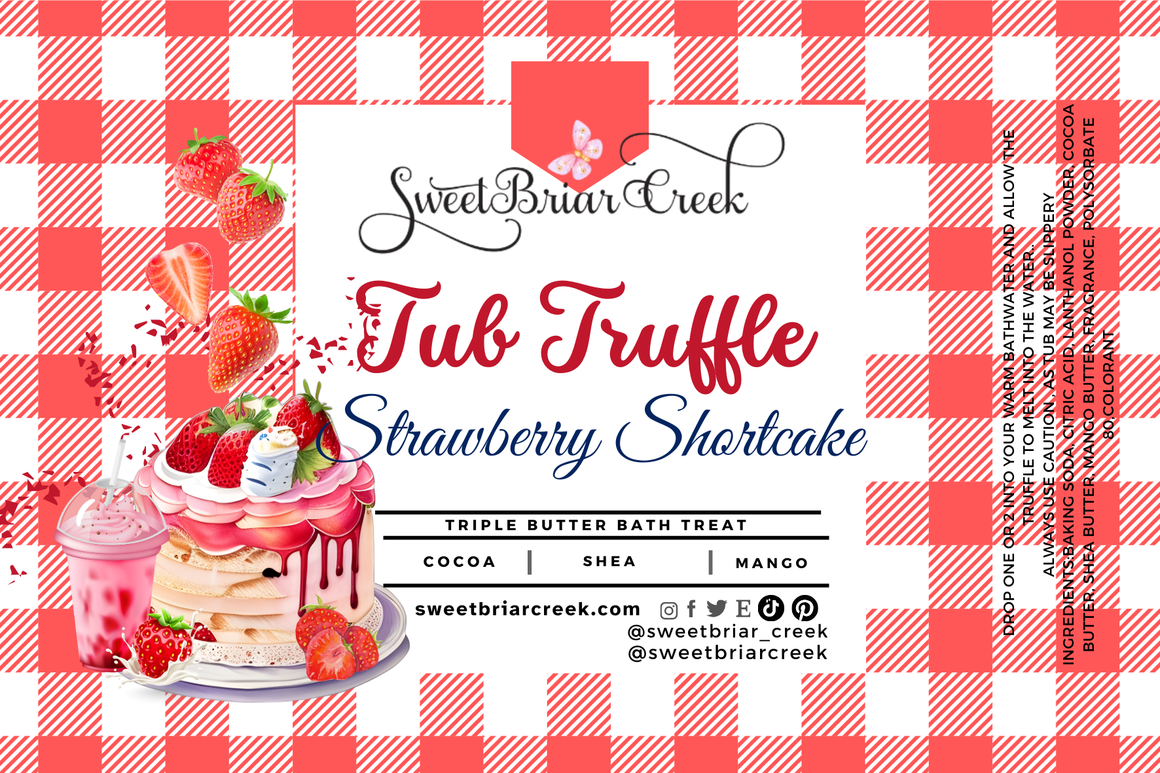 Strawberry Shortcake Bath Butter Tub Truffles