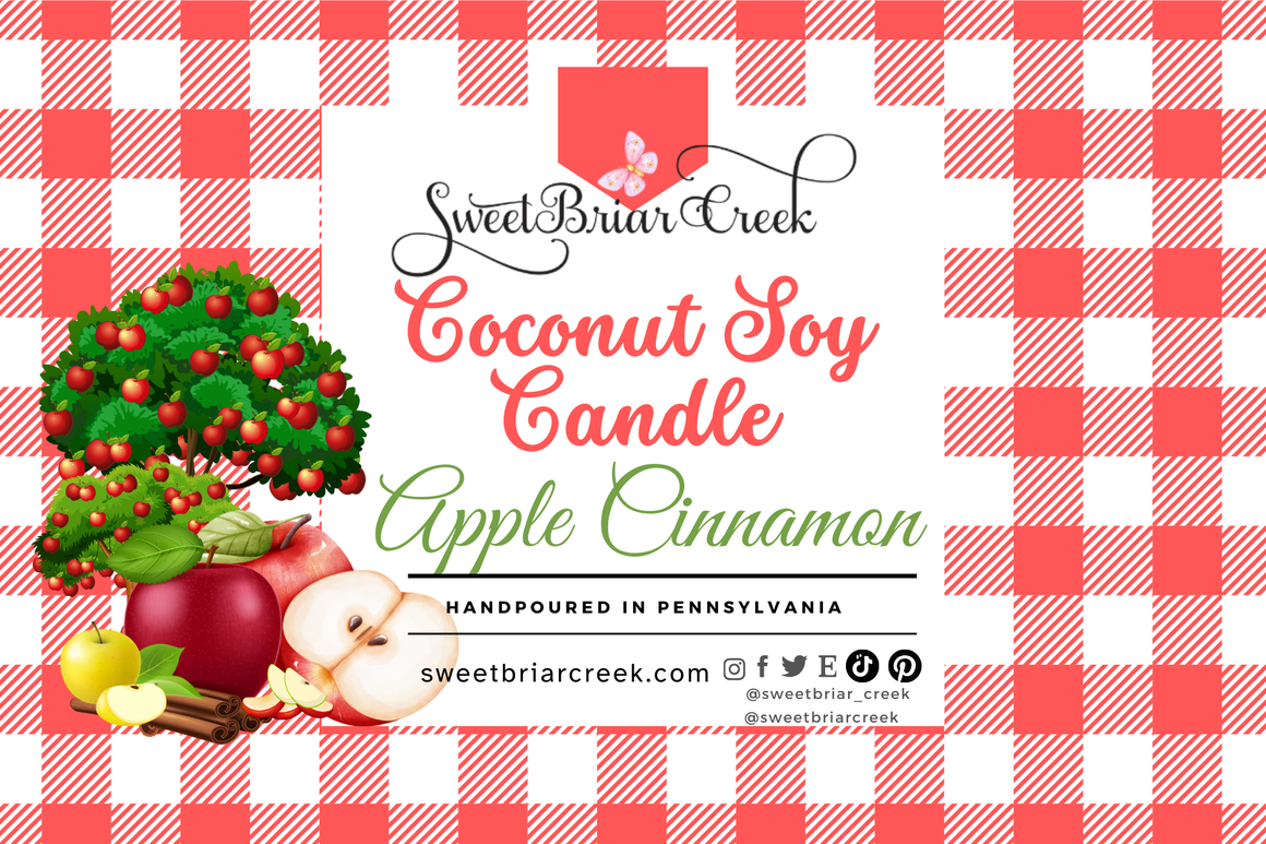 Apple Cinnamon Coconut Soy Candle