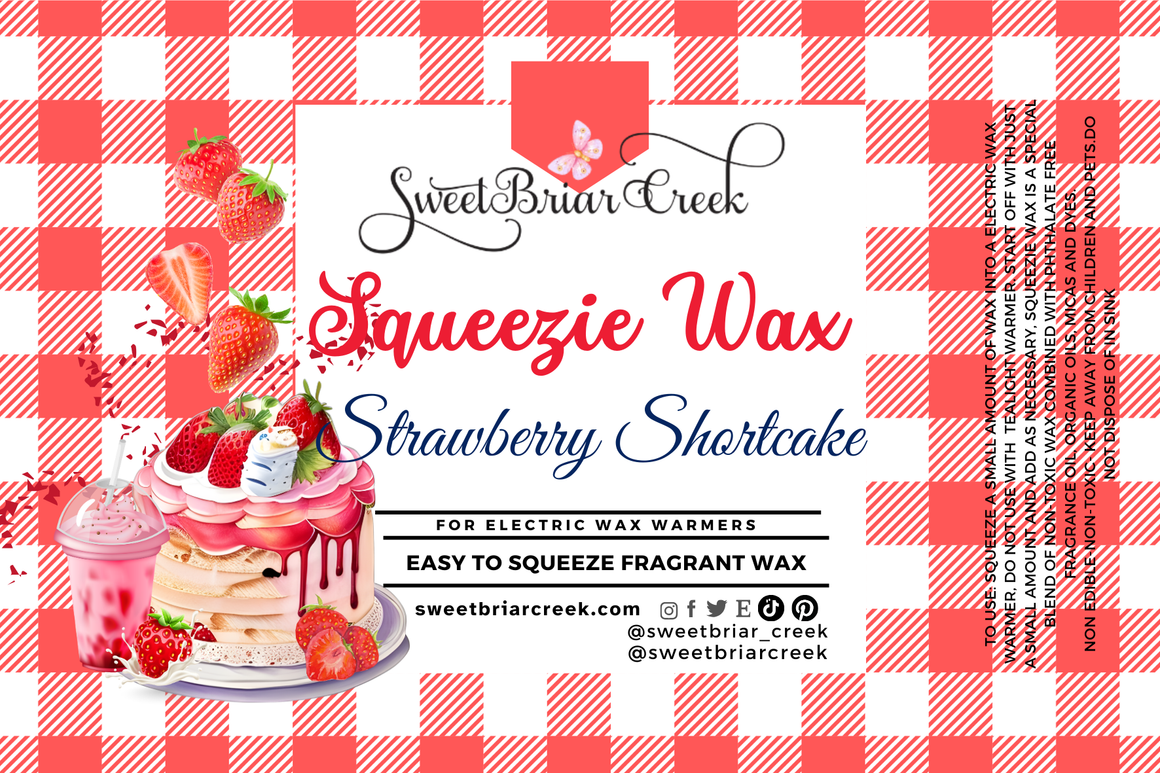 Strawberry Shortcake Squeezie Wax + Scoopable melts for Waxwarmer