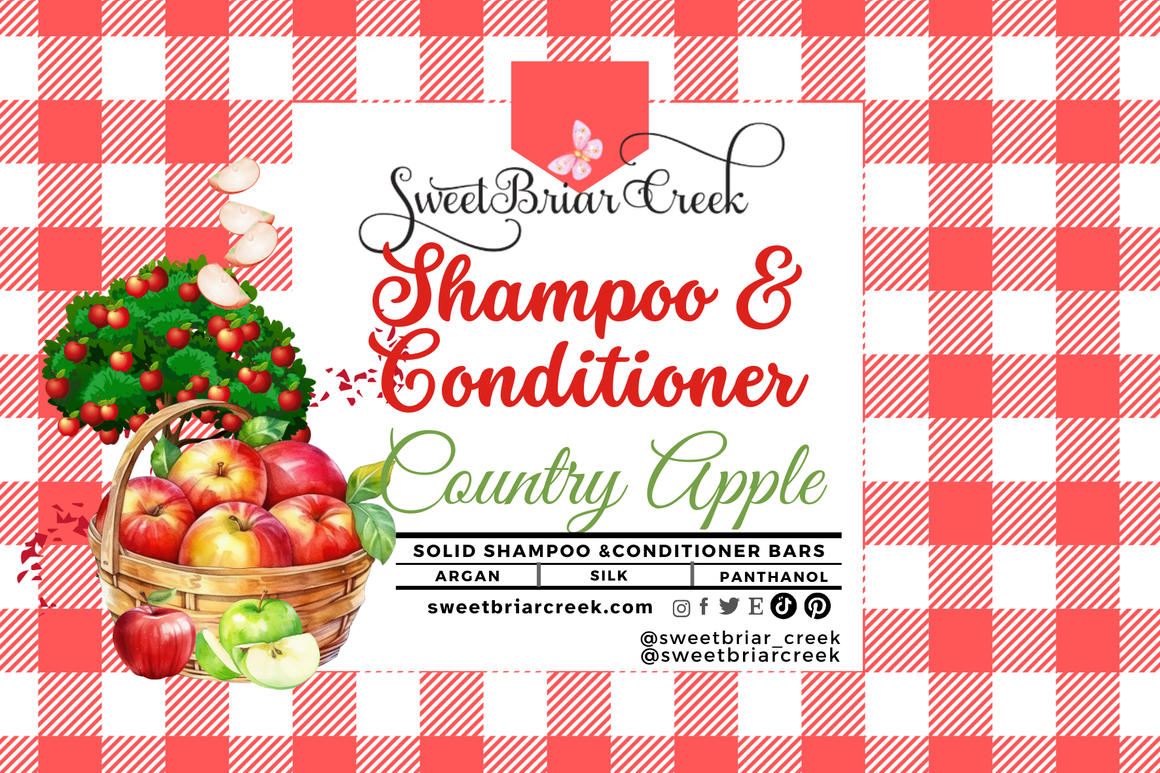 Country Apple Shampoo & Conditioner Bars