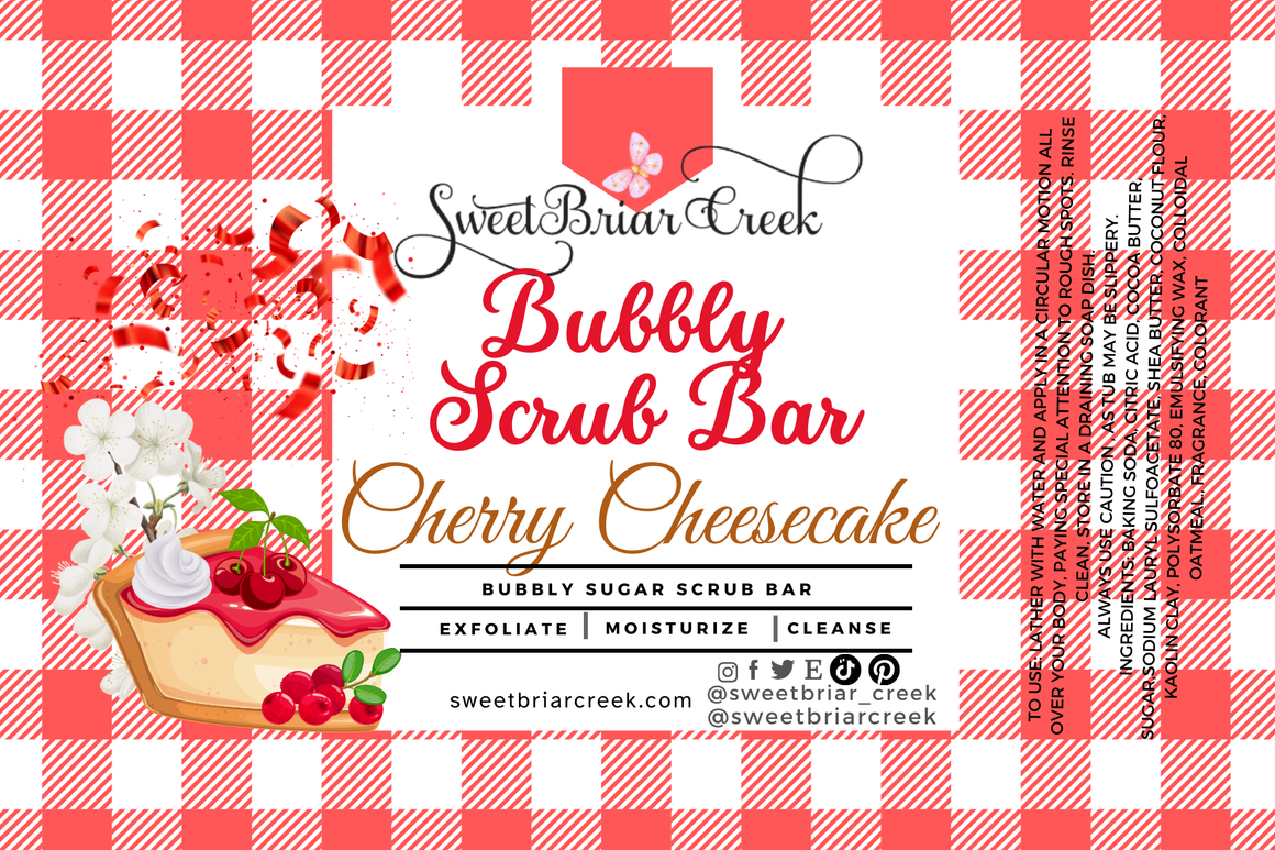 Cherry Cheesecake Bubbly Scrub Body Bars