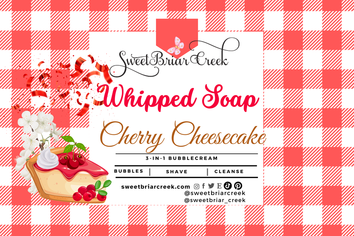 Cherry Cheesecake Whipped Soap & Shaving Cream