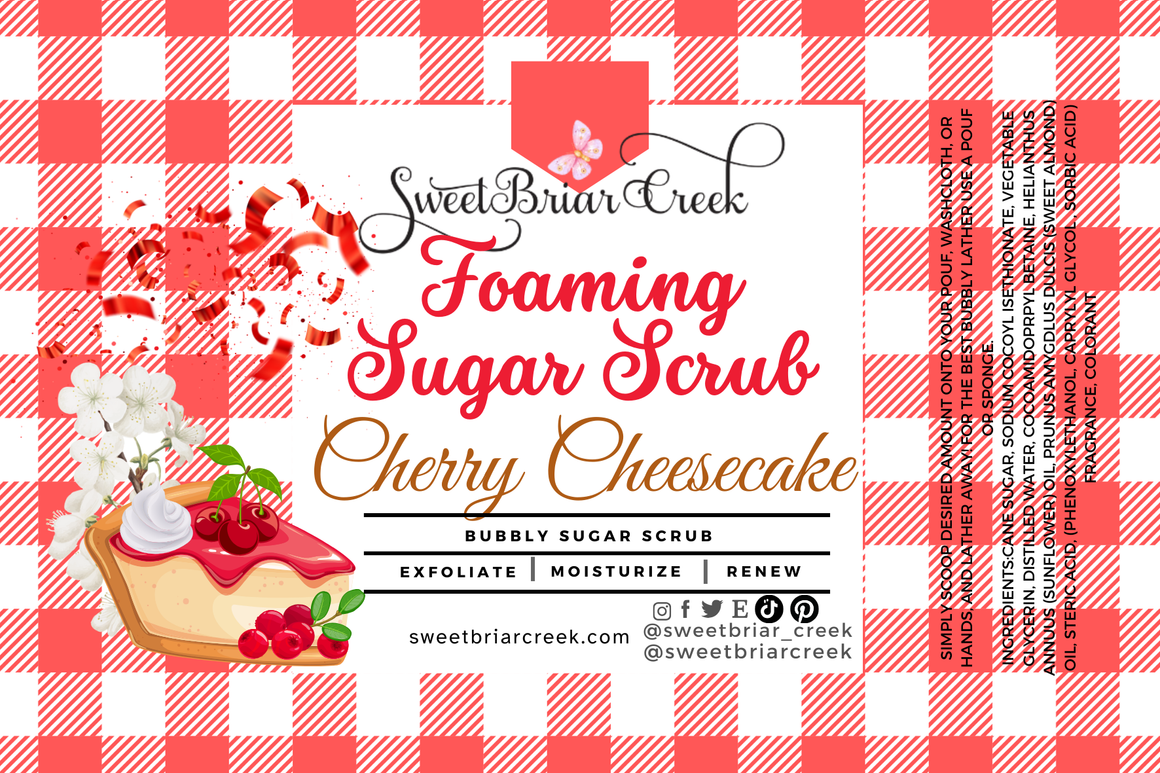 Cherry Cheesecake Whipped Sugar Scrub