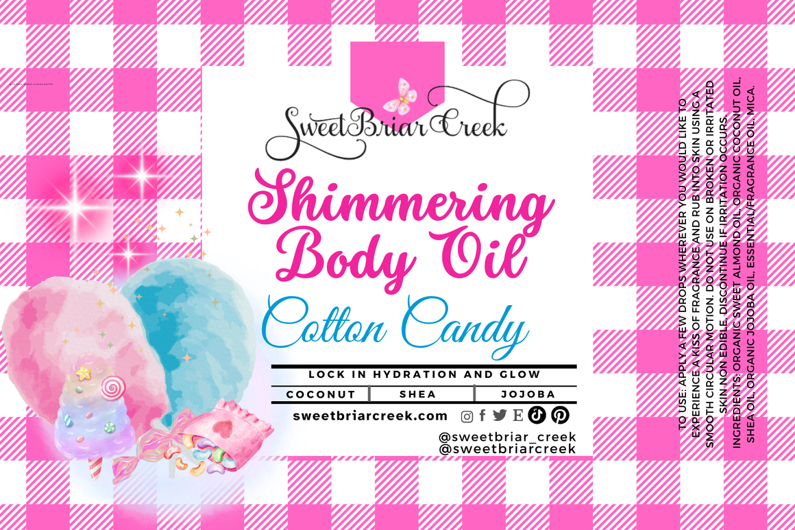 Cotton Candy Shimmering Body Oil