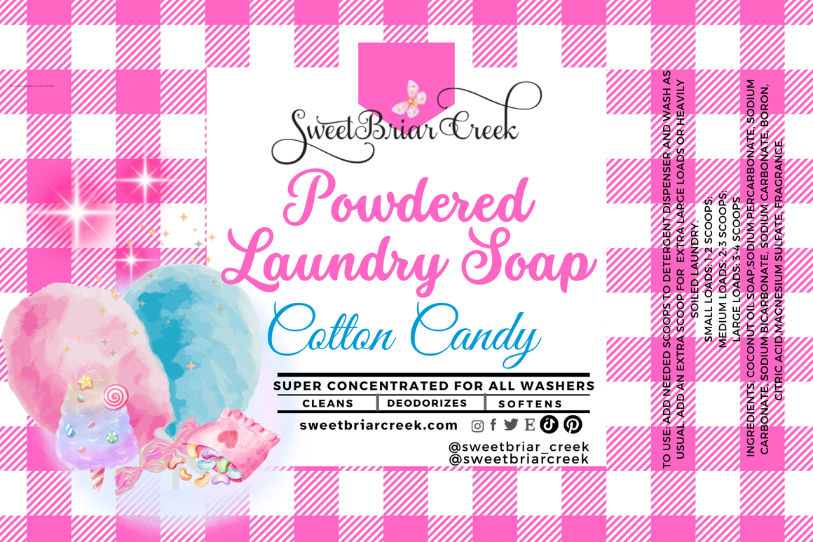 Cotton Candy Powdered Laundry Soap