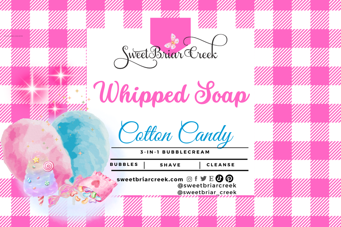Cotton Candy Whipped Soap & Shaving Cream